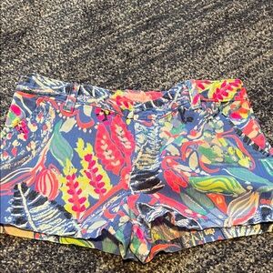 Lilly Pulitzer Girls Colorful Floral Jean Shorts